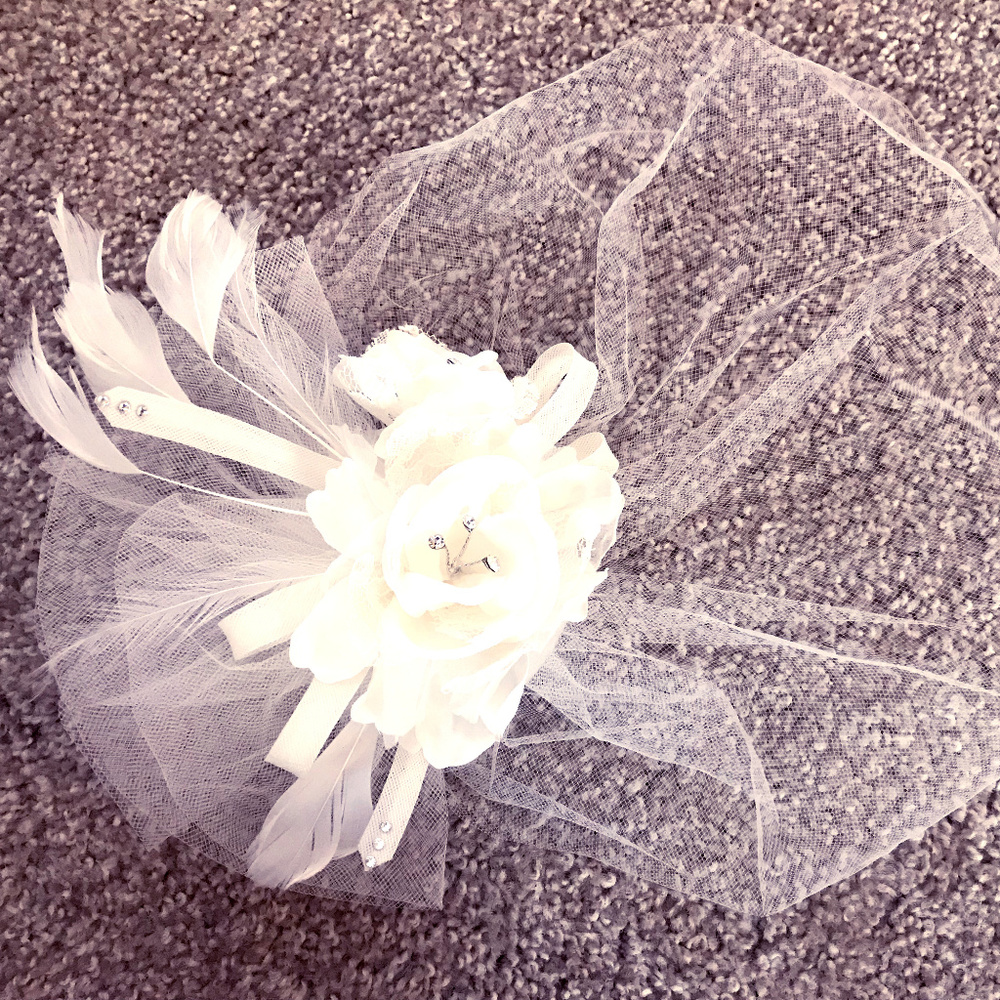 Wedding Hat with Birdcage Veil